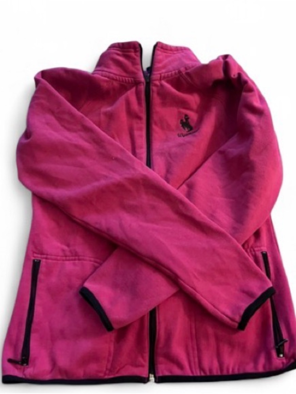 Women's Magenta Full-Zip Bomber Jacket